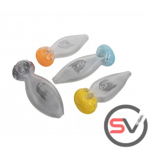 ROB MARLEY LARGE FROSTED HANDLE HAND PIPE 5inch 3CT